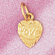 Dazzlers Jewelry Heart Pendant Necklace Charm Bracelet in Yellow, White or Rose Gold 3972, MPN: DZ-…