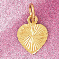 Dazzlers Jewelry Heart Pendant Necklace Charm Bracelet in Yellow, White or Rose Gold 3973, MPN: DZ-…