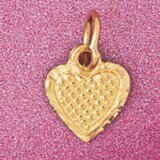 Dazzlers Jewelry Heart Pendant Necklace Charm Bracelet in Yellow, White or Rose Gold 3975, MPN: DZ-…