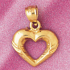 Dazzlers Jewelry Heart Pendant Necklace Charm Bracelet in Yellow, White or Rose Gold 3979, MPN: DZ-…