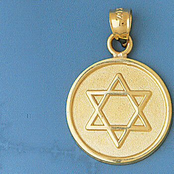 Star of David Pendant Necklace Charm Bracelet in Yellow, White or Rose Gold 9184