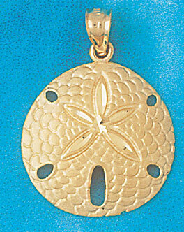 Sand Dollar Sea urchins Pendant Necklace Charm Bracelet in Yellow, White or Rose Gold 135