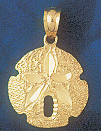 Dazzlers Jewelry Sand Dollar Sea urchins Pendant Necklace Charm Bracelet in Yellow, White or Rose G…