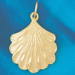 Dazzlers Jewelry Seashell Shell Pendant Necklace Charm Bracelet in Yellow, White or Rose Gold 237, …