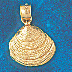 Dazzlers Jewelry Seashell Shell Pendant Necklace Charm Bracelet in Yellow, White or Rose Gold 265, …