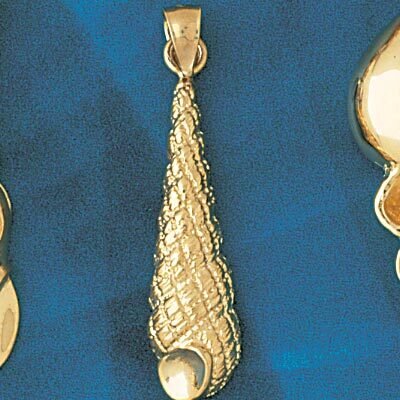 Dazzlers Jewelry Seashell Pendant Necklace Charm Bracelet in Yellow, White or Rose Gold 291, MPN: D…