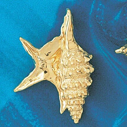 Dazzlers Jewelry Seashell Pendant Necklace Charm Bracelet in Yellow, White or Rose Gold 307, MPN: D…
