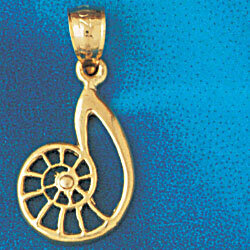 Dazzlers Jewelry Snail Pendant Necklace Charm Bracelet in Yellow, White or Rose Gold 326, MPN: DZ-3…
