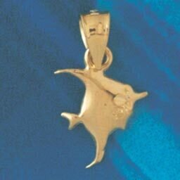 Dazzlers Jewelry Angelfish Pendant Necklace Charm Bracelet in Yellow, White or Rose Gold 657, MPN: …