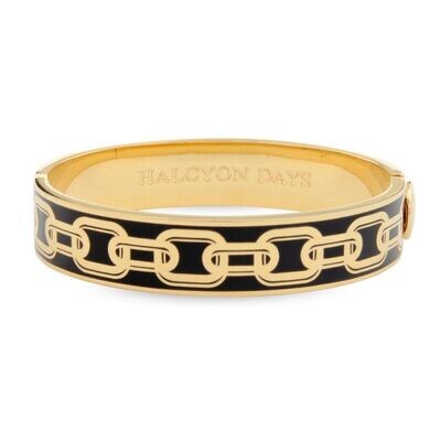 Halcyon Days D.H 13mm Bangle Chain Black Gold HBCHA0213G, MPN: 205/DH001, 5060171130888