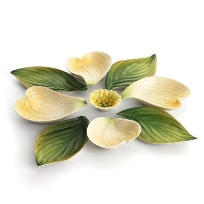 Franz Porcelain Autumn Memories Dogwood Ornamental Tidbit Dish (9 Piece Set) FZ01723, MPN: FZ01723,