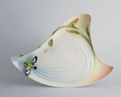 Franz Porcelain Bamboo Song Bird Ornamental Platter FZ00575, MPN: FZ00575,