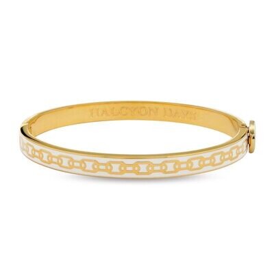 Halcyon Days D.H 6mm Bangle Mini Chain Cream Pallad HBSCH0506G, MPN: 206/DH003, 5060171130987