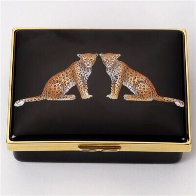 Halcyon Days Twin Leopards Box ENMWL0214LG, MPN: 014/10007, 5060171125730