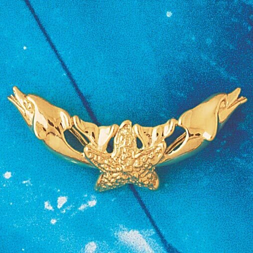 Dazzlers Jewelry Dolphin Pendant Necklace Charm Bracelet in Yellow, White or Rose Gold 722, MPN: DZ…