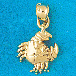Dazzlers Jewelry Crab Pendant Necklace Charm Bracelet in Yellow, White or Rose Gold 751, MPN: DZ-75…