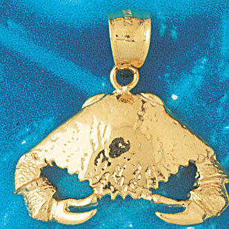 Dazzlers Jewelry Crab Pendant Necklace Charm Bracelet in Yellow, White or Rose Gold 761, MPN: DZ-76…