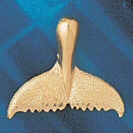 Dazzlers Jewelry Whale Tail Pendant Necklace Charm Bracelet in Yellow, White or Rose Gold 875, MPN:…