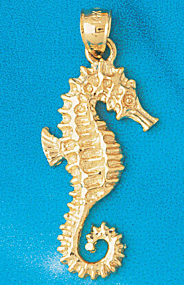 Dazzlers Jewelry Seahorse Pendant Necklace Charm Bracelet in Yellow, White or Rose Gold 941, MPN: D…