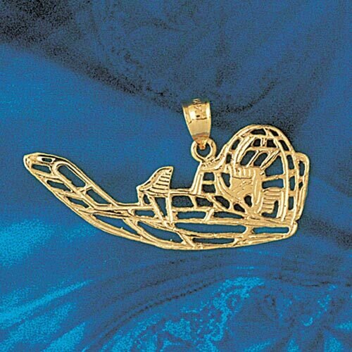 Dazzlers Jewelry Hovercraft Pendant Necklace Charm Bracelet in Yellow, White or Rose Gold 1351, MPN…