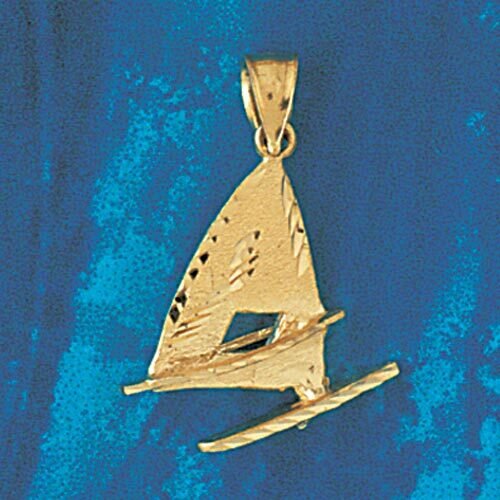 Boat Pendant Necklace Charm Bracelet in Yellow, White or Rose Gold 1355