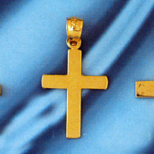Dazzlers Jewelry Cross Pendant Necklace Charm Bracelet in Yellow, White or Rose Gold 8204, MPN: DZ-…
