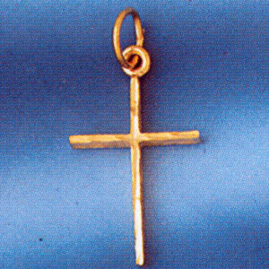 Dazzlers Jewelry Cross Pendant Necklace Charm Bracelet in Yellow, White or Rose Gold 8306, MPN: DZ-…