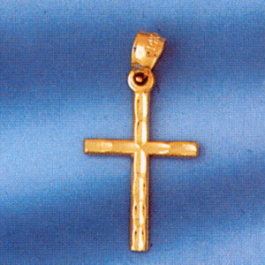 Dazzlers Jewelry Cross Pendant Necklace Charm Bracelet in Yellow, White or Rose Gold 8307, MPN: DZ-…