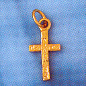 Dazzlers Jewelry Cross Pendant Necklace Charm Bracelet in Yellow, White or Rose Gold 8310, MPN: DZ-…