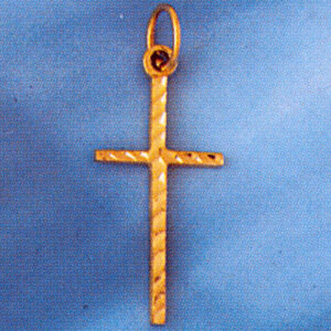 Dazzlers Jewelry Cross Pendant Necklace Charm Bracelet in Yellow, White or Rose Gold 8312, MPN: DZ-…