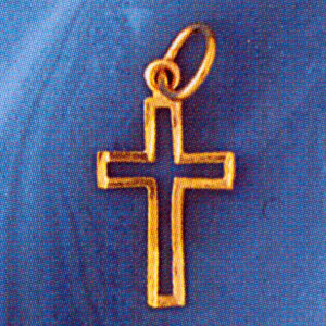 Dazzlers Jewelry Cross Pendant Necklace Charm Bracelet in Yellow, White or Rose Gold 8345, MPN: DZ-…