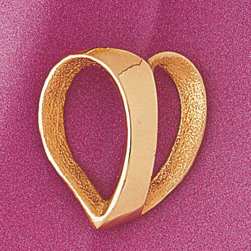 Dazzlers Jewelry Floating Heart Pendant Necklace Charm Bracelet in Yellow, White or Rose Gold 3999,…