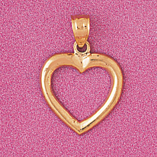 Dazzlers Jewelry Floating Heart Pendant Necklace Charm Bracelet in Yellow, White or Rose Gold 4014,…