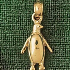 Dazzlers Jewelry Penguin Pendant Necklace Charm Bracelet in Yellow, White or Rose Gold 1614, MPN: D…