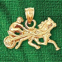 Dazzlers Jewelry Horse Pendant Necklace Charm Bracelet in Yellow, White or Rose Gold 1784, MPN: DZ-…