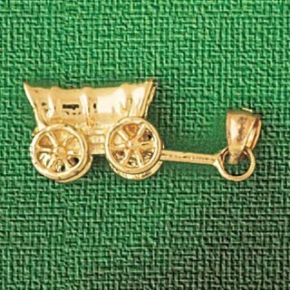 Dazzlers Jewelry Carriage Pendant Necklace Charm Bracelet in Yellow, White or Rose Gold 1849, MPN: …