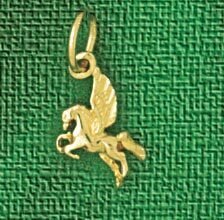Dazzlers Jewelry Pegasus Horse Pendant Necklace Charm Bracelet in Yellow, White or Rose Gold 1875, …