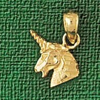 Dazzlers Jewelry Unicorn Pendant Necklace Charm Bracelet in Yellow, White or Rose Gold 1895, MPN: D…