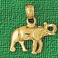 Dazzlers Jewelry Elephant Pendant Necklace Charm Bracelet in Yellow, White or Rose Gold 2332, MPN: …