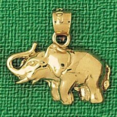 Dazzlers Jewelry Elephant Pendant Necklace Charm Bracelet in Yellow, White or Rose Gold 2333, MPN: …