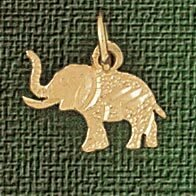 Dazzlers Jewelry Elephant Pendant Necklace Charm Bracelet in Yellow, White or Rose Gold 2373, MPN: …