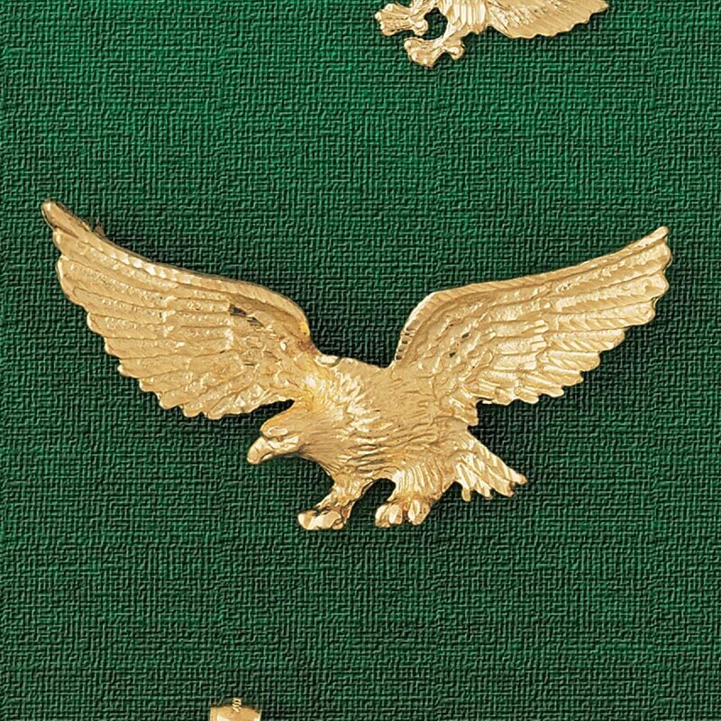 Dazzlers Jewelry Flying Eagle Pendant Necklace Charm Bracelet in Yellow, White or Rose Gold 2791, M…