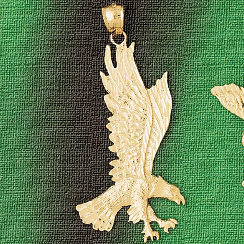 Flying Eagle Pendant Necklace Charm Bracelet in Yellow, White or Rose Gold 2824