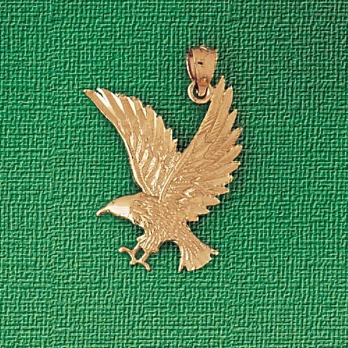 Flying Eagle Pendant Necklace Charm Bracelet in Yellow, White or Rose Gold 2842