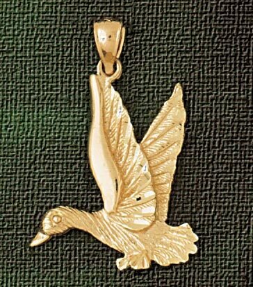 Dazzlers Jewelry Ocean Bird Pendant Necklace Charm Bracelet in Yellow, White or Rose Gold 2948, MPN…