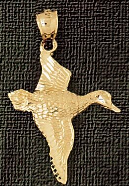 Ocean Bird Pendant Necklace Charm Bracelet in Yellow, White or Rose Gold 2949