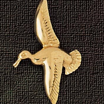 Ocean Bird Pendant Necklace Charm Bracelet in Yellow, White or Rose Gold 2950