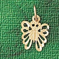 Dazzlers Jewelry Butterfly Pendant Necklace Charm Bracelet in Yellow, White or Rose Gold 3133, MPN:…