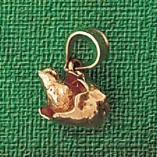 Duck Pendant Necklace Charm Bracelet in Yellow, White or Rose Gold 3146