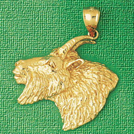Dazzlers Jewelry Goat Farm Animal Pendant Necklace Charm Bracelet in Yellow, White or Rose Gold 261…
